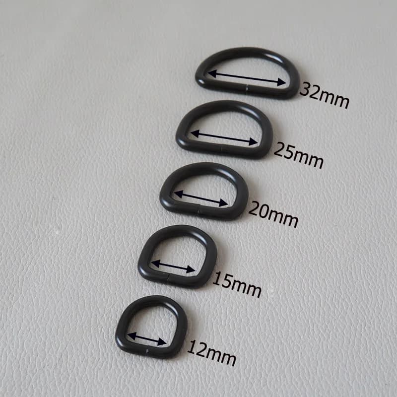 1 pçs 10mm 12mm 15mm 20mm 25mm 32mm metal d anel fivela cinta cinto para saco mochila pet gato cão colar fecho acessório diy
