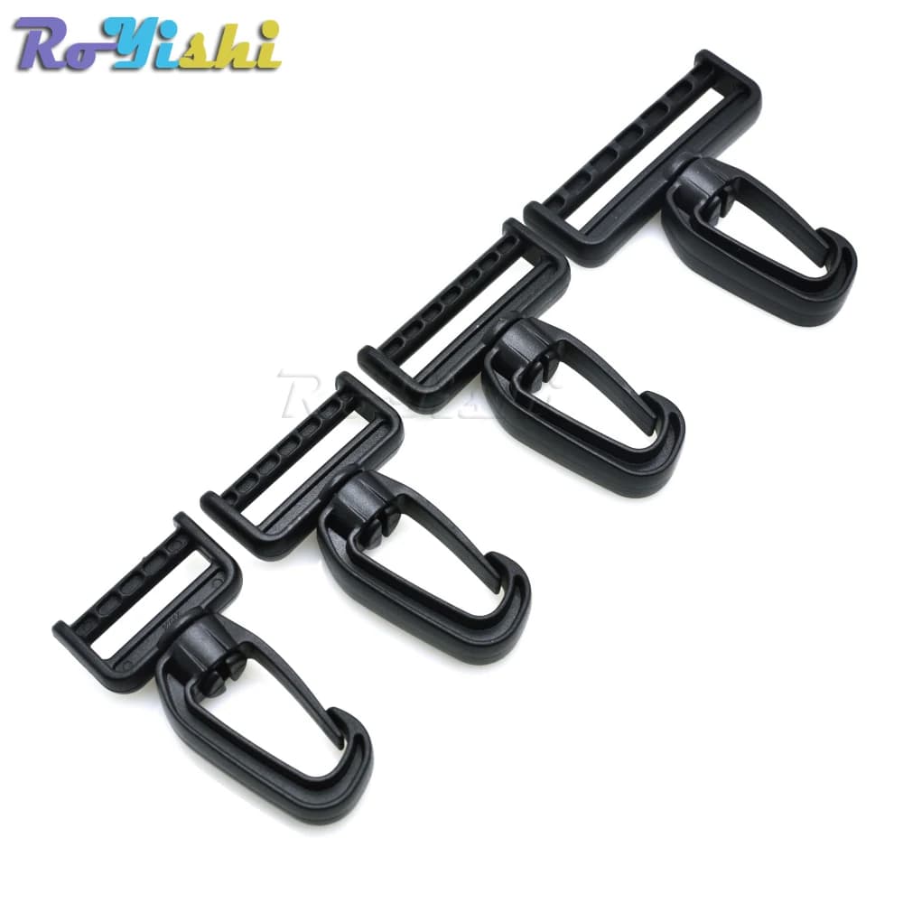 Plastic Swivel Ganchos para Cintos Saco Correias Chaveiro Fecho Acessórios Mochila