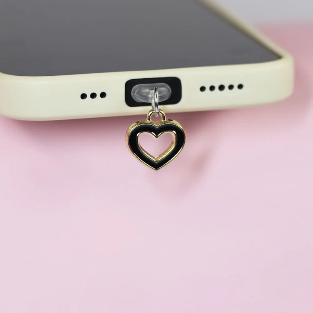 Capa de Conector em Acrílico, Protetor contra Poeira, Pingente Fofo, Acessório para Celular, para Celulares Android e iPhone