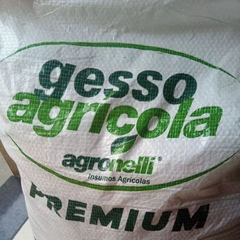 5kg gesso Agrícola Dolomitico Calfétil Corretor De Solo Adubo Fertilizante Calcario