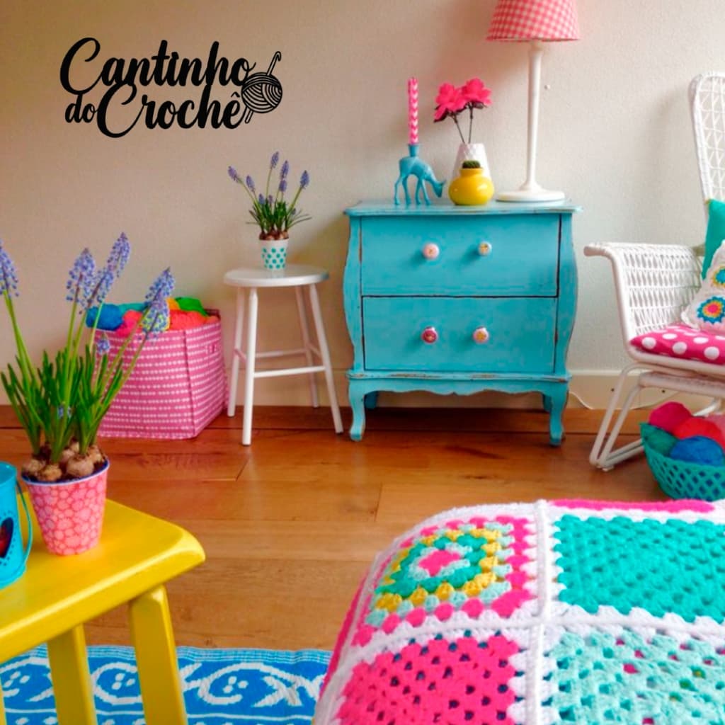 Linda Decoração Cantinho do Crochê Quarto da Vovó Presente Barato Achadinhos da Shopee em MDF