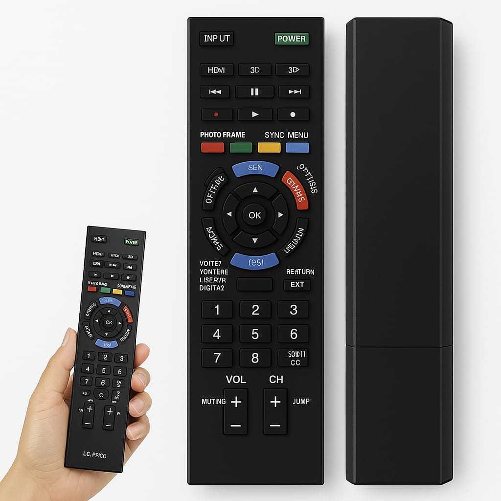 Controle Remoto Compatível Com Tv Televisão Televisor Sony Bravia Lcd E Smart Atalho Netflix Ergonomico