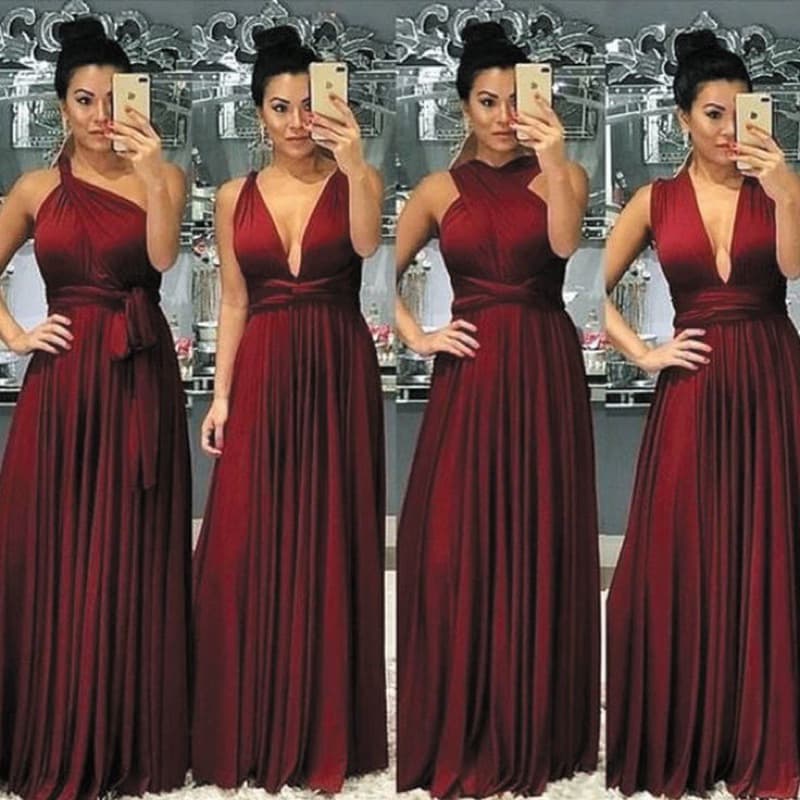 Vestido Longo Feminino Varias Formas Multiuso Festa Casamento OFERTA RELAMPAGO HOJE com 20% Desconto