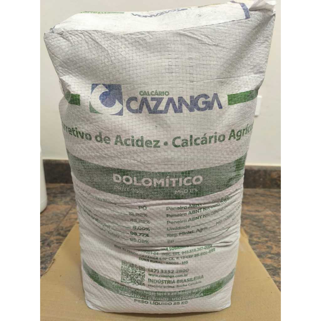 Corretivo-De-Solo-Calcario-Dolomitico-Cazanga- DIFERENTES KG