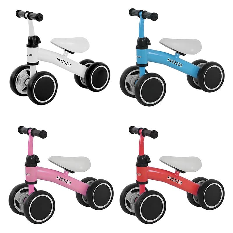 Andador/Bicicleta de Equilíbrio 4 Rodas Sem Pedal – Infantil, Estável e Seguro P14
