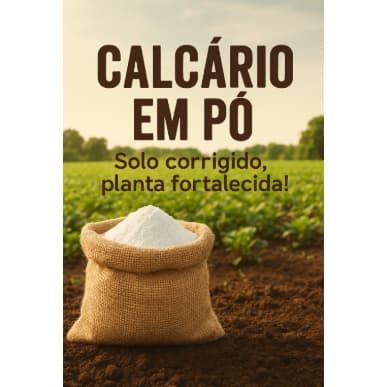 CALCÁRIO DOLOMÍTICO EM PÓ, CORRETIVO DE ACIDEZ,  PRODUTO PARA CORRIGIR O PH DO SOLO, EMBALAGEM DE 1, 3, 5 E 10 KGs