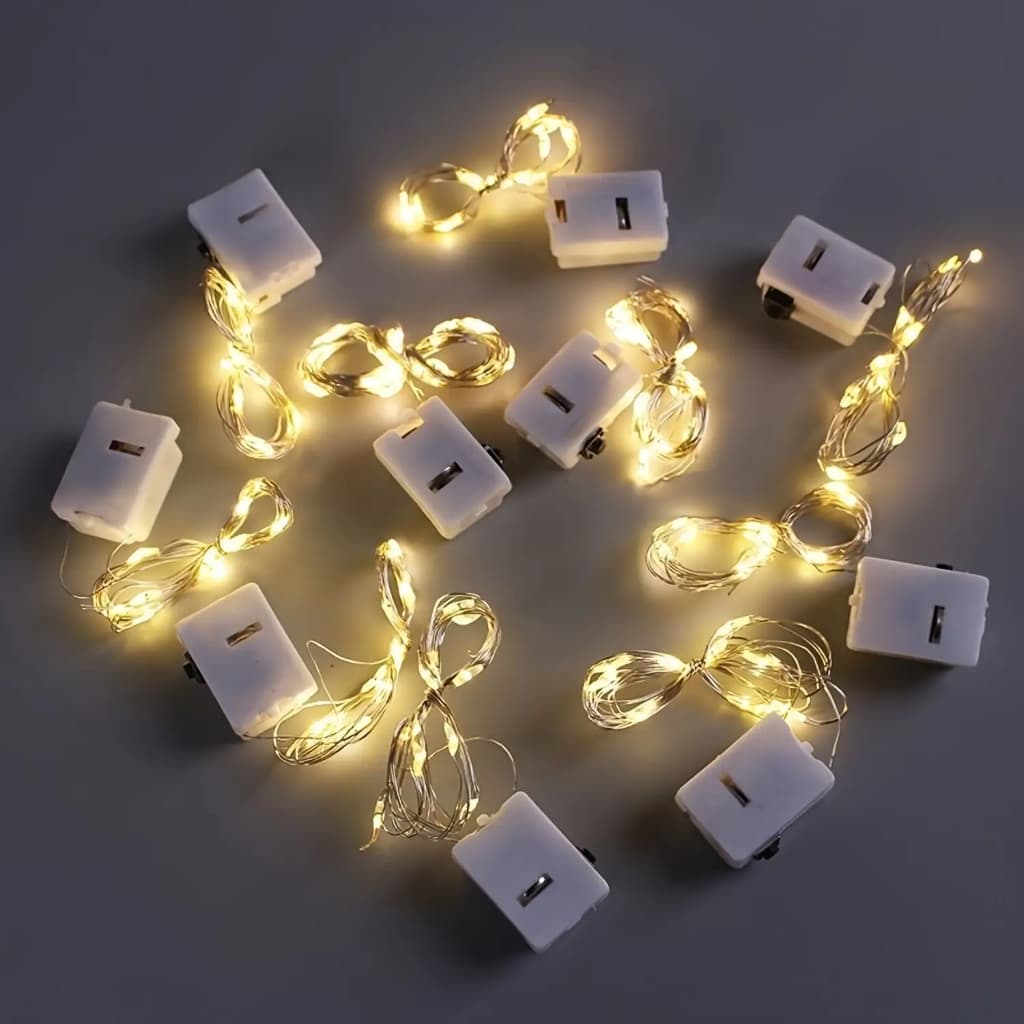 15 Unidade Fio De Led Fio Fada Cordão De Luzes Natal E Festa Luzes nterna Festas Presentes De Decoração 2m LEDs Pilha