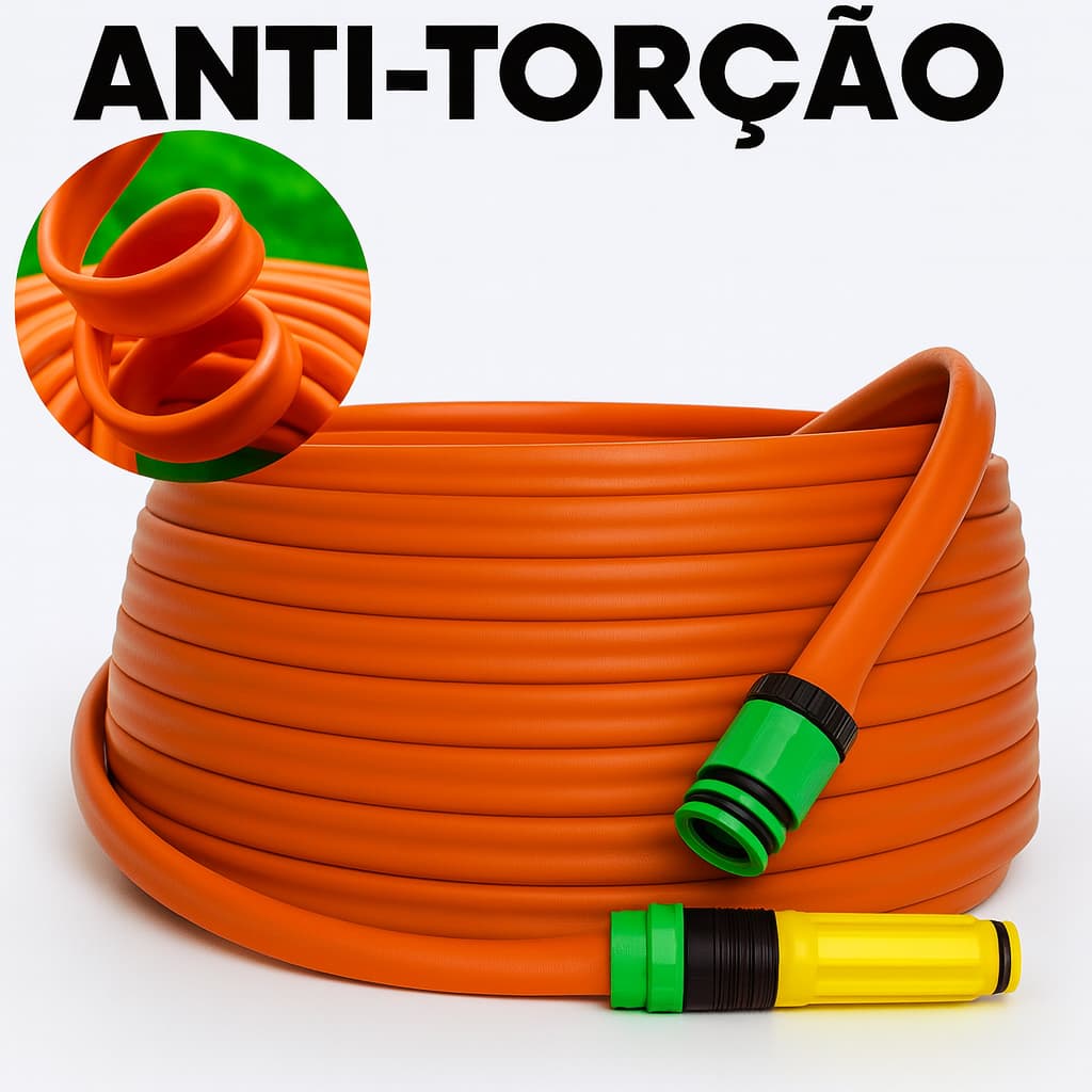 Mangueira Anti Torção Não Dobra Reforçada 5/10/15/20/25/30/35/50 Metros Jardim