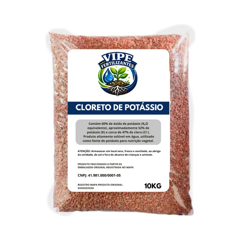 Adubo Cloreto De Potássio Kcl Fertilizante Potássico 10kg