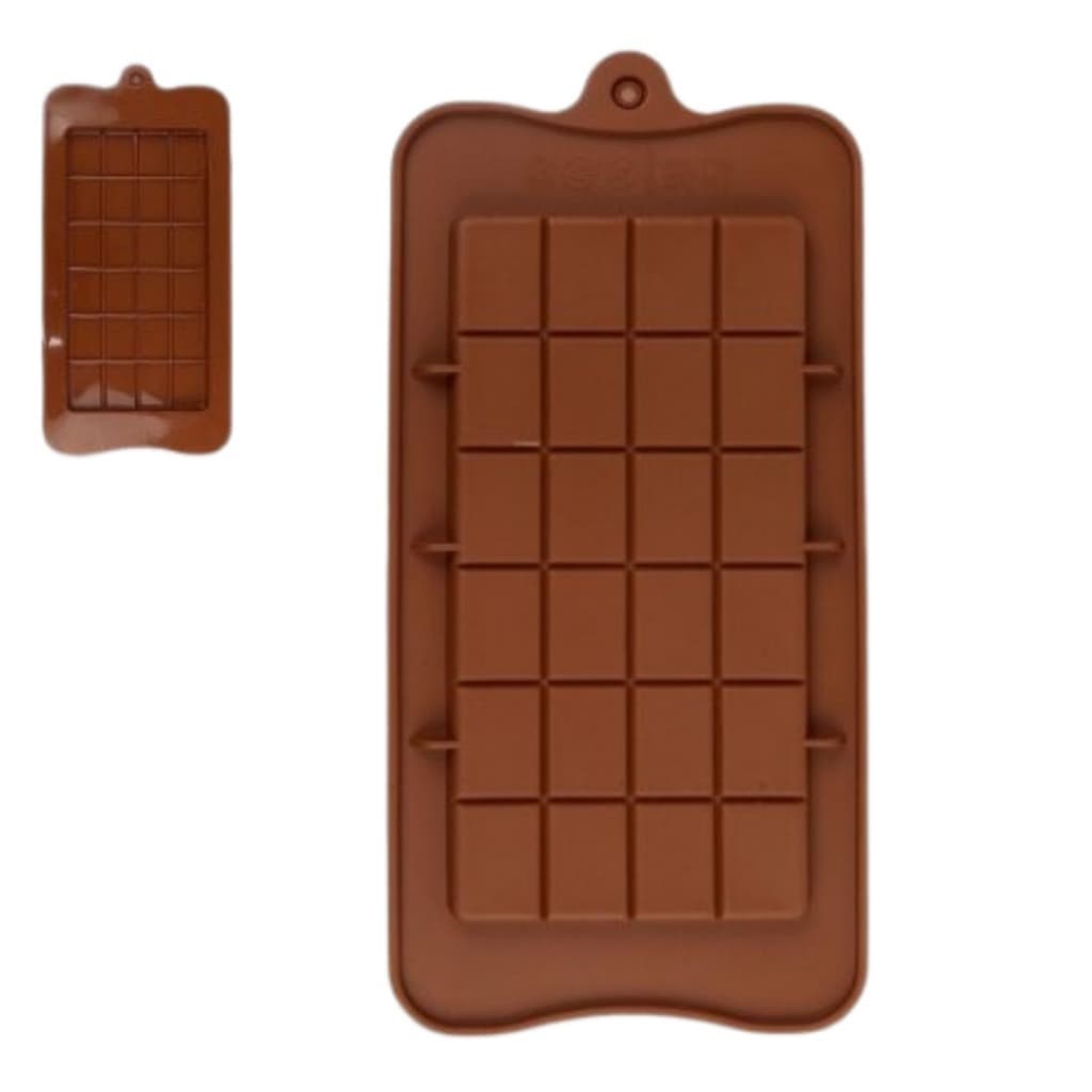 Molde Forma Retangular de Silicone para Chocolate Barra Achadinho shopee