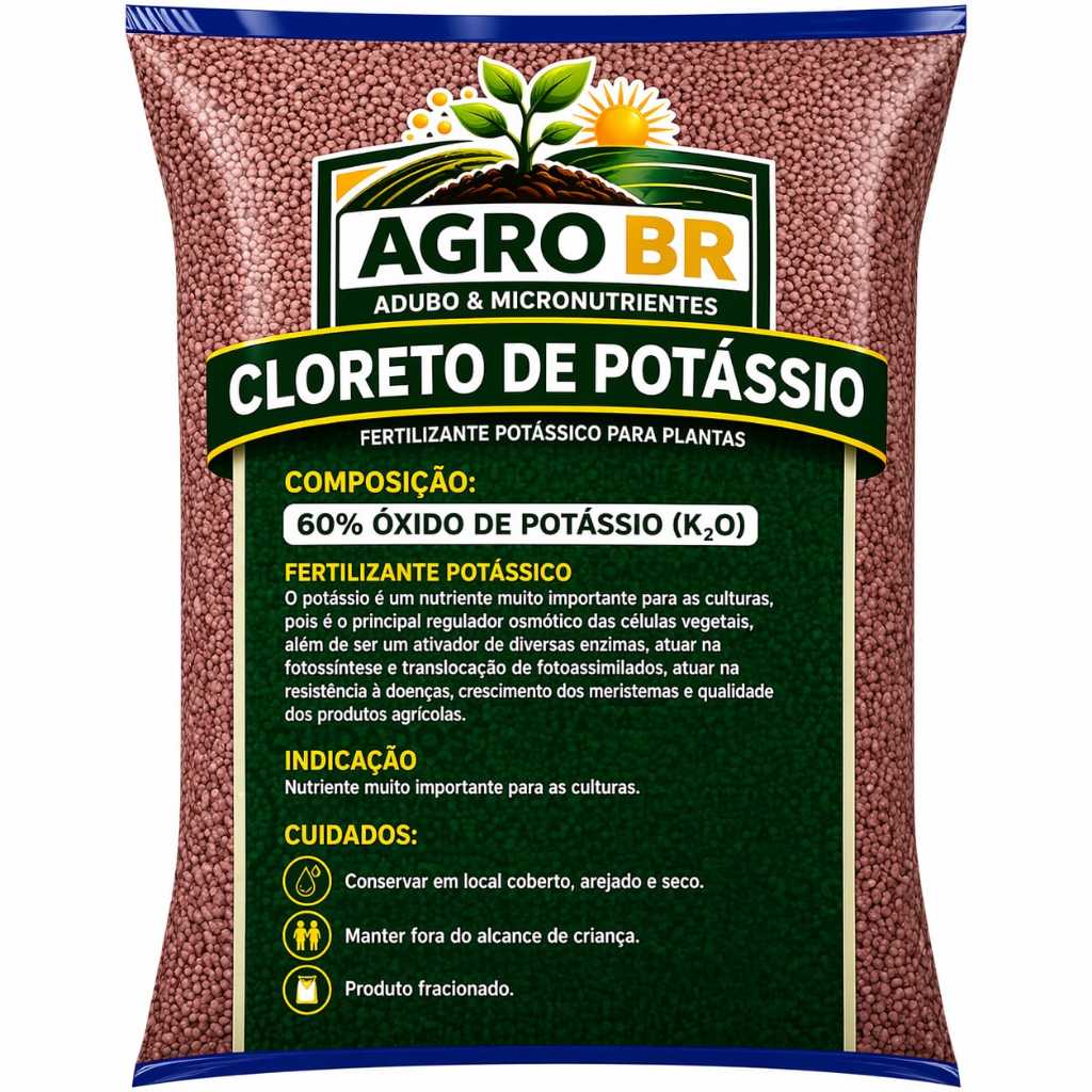 Cloreto De Potássio KCL Granulado 1kg NPK 0-0-60 Heringer