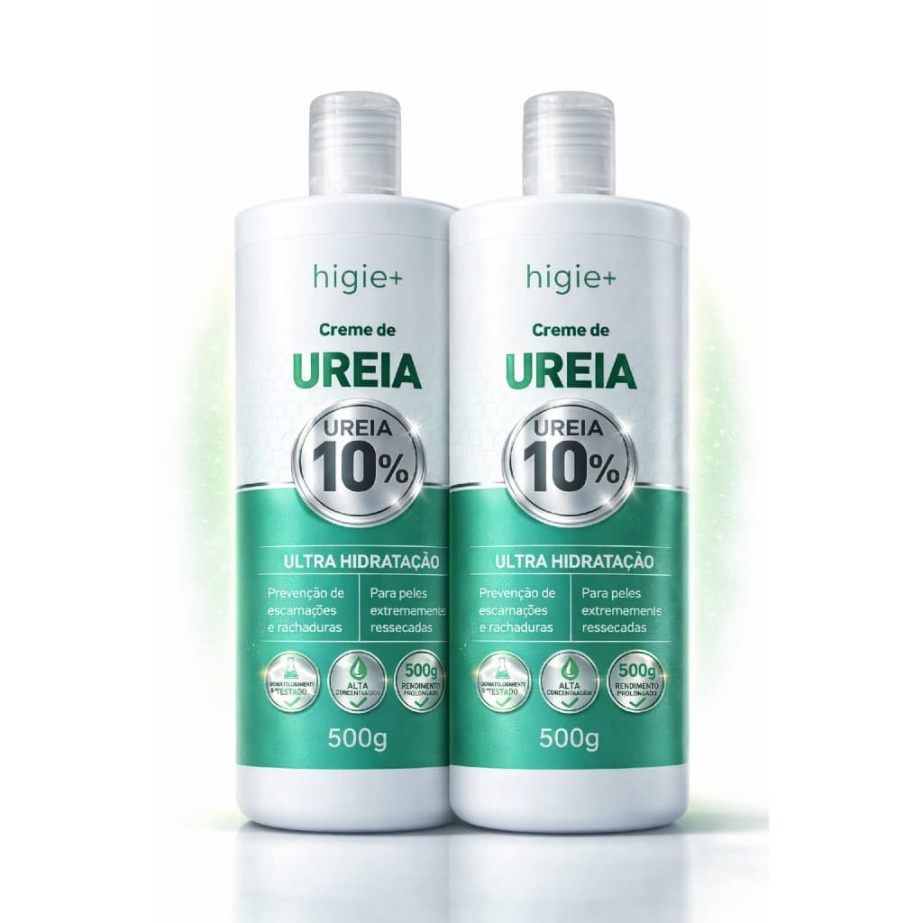 Kit 2 Frascos de Cremes de Ureia 10% 500g