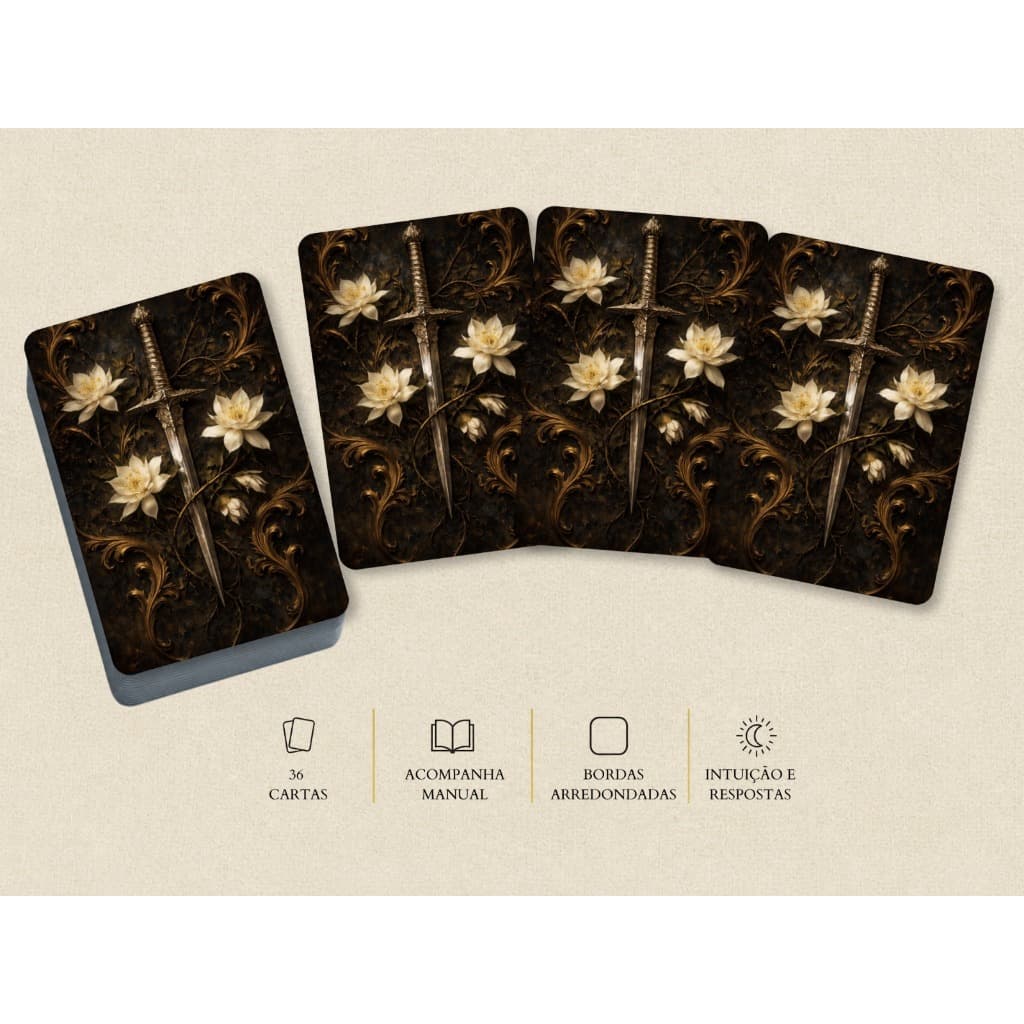 Tarô Baralho Cigano da Dama da Noite – Lenormand + Ebook