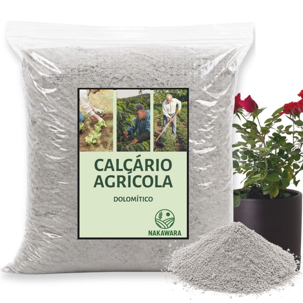 Calcário Dolomítico Corretivo de Solo PRNT 80% - Plantas Jardim Horta pH Equilibrado Cálcio Magnésio
