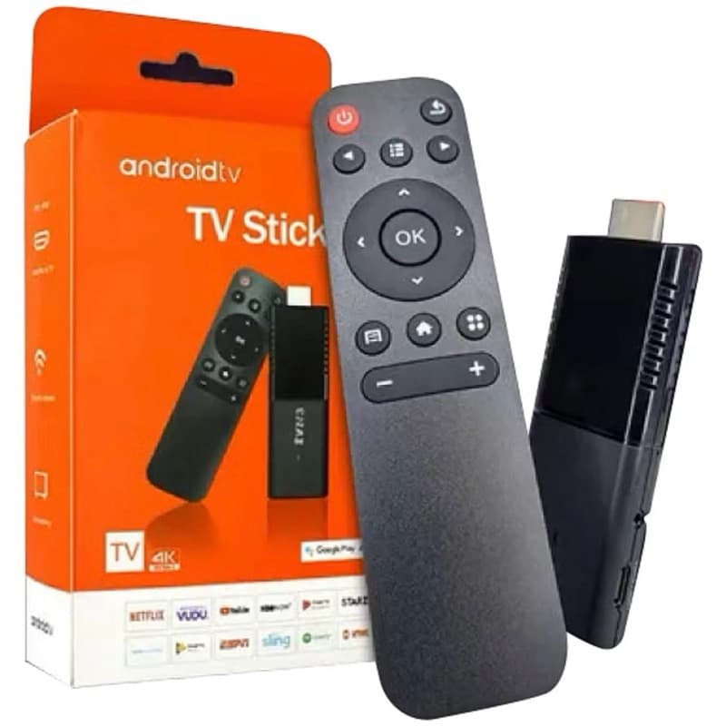 Tv Android Box Stick  geração 2026, Hdmi Wifi  controle  Preto Padrão