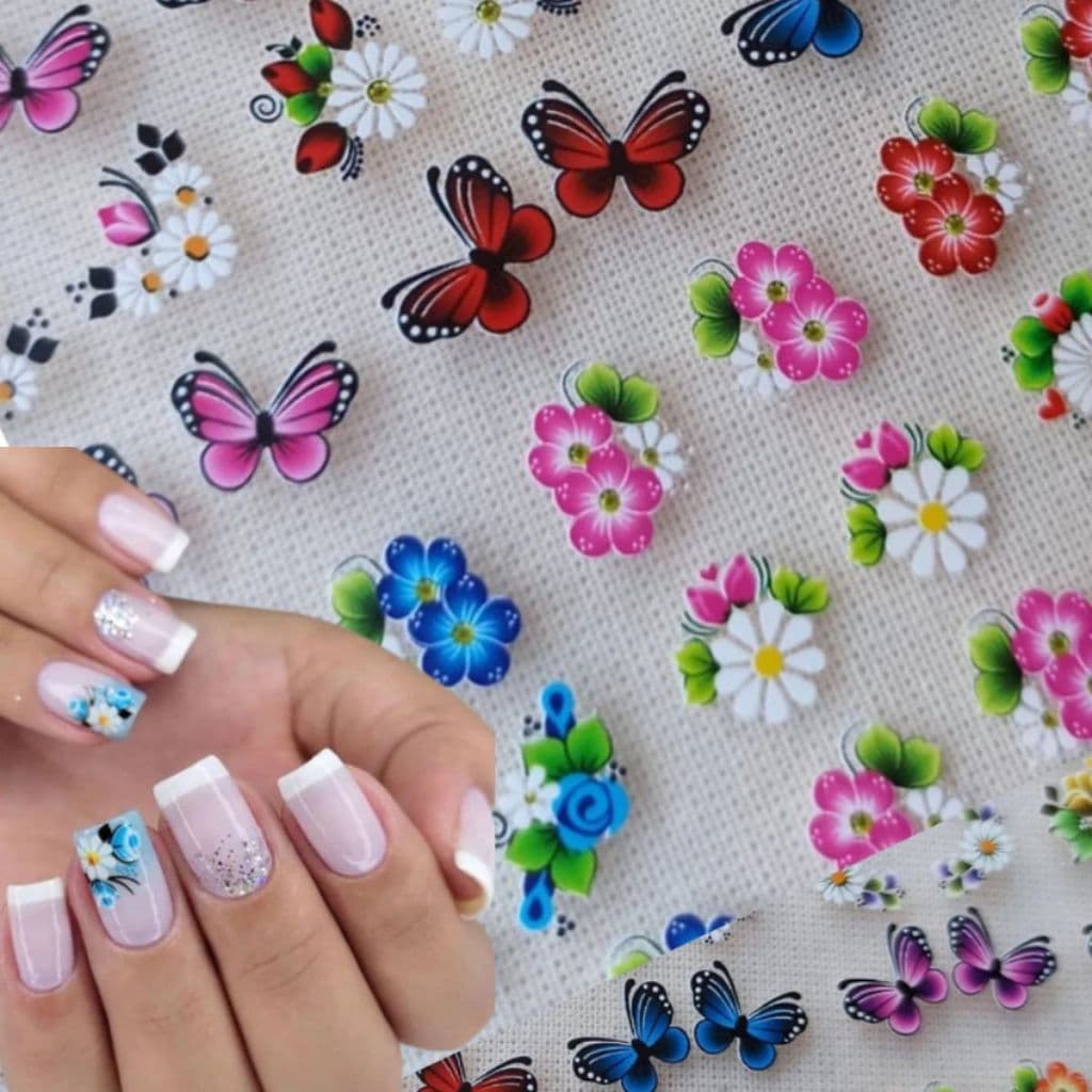 Achadinho Nail 60 Adesivo Unhas 3D 5D PRE PRONTO (Tem que Finalizar) Mãos e Pés