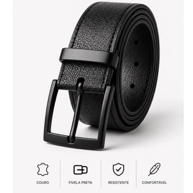 Cinto masculino Dupla face premium preto e marrom com  (fivela preto luxo)! Oferta.