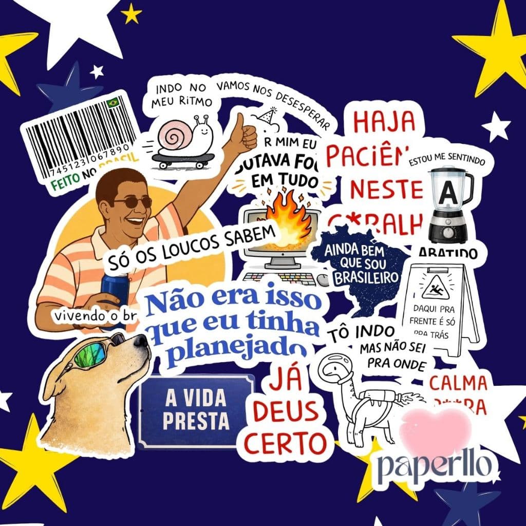 17 Adesivos Delírio Tropical À prova d'água Para Colagem e Personalização Garrafas Scrapbook Kindle Capinhas