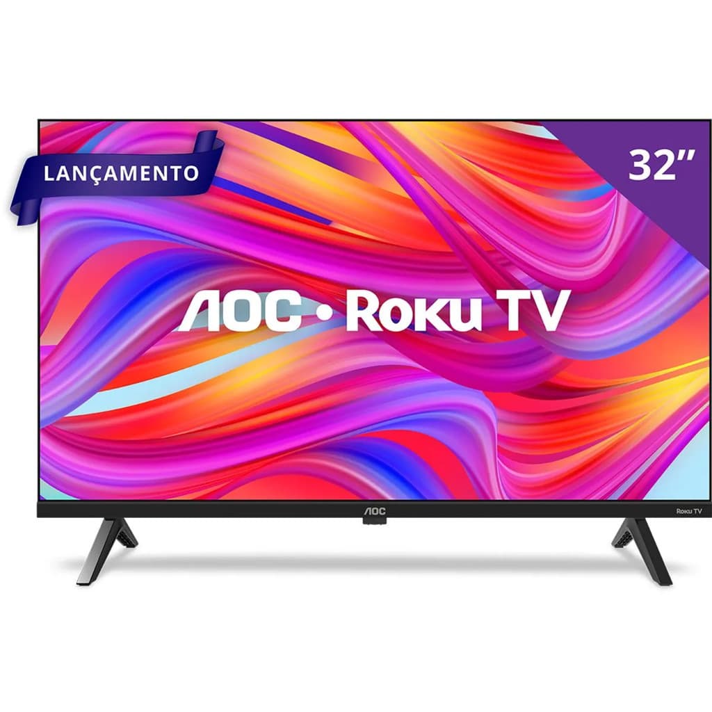 Smart TV AOC DLED 32" HD WI-FI Roku TV HDMI USB - 32S5045  32S5155