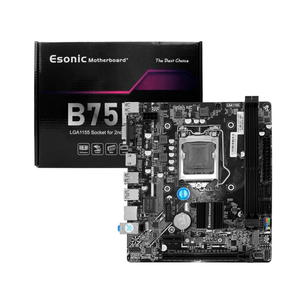 Placa Mãe Intel B75 Socket LGA1155 Suporte i3 i5 i7 DDR3 Dual Channel Desktop PC Upgrade