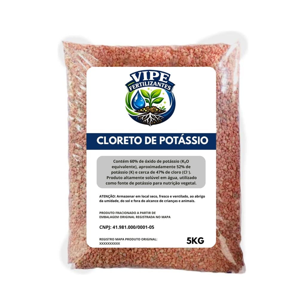 Adubo Cloreto De Potássio Kcl Fertilizante Potássico 5kg
