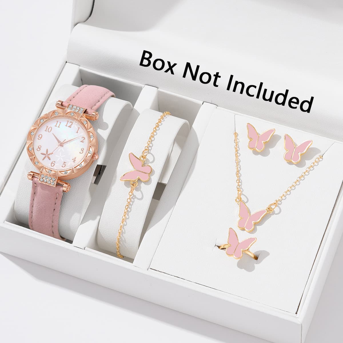 Conjunto De Relógio Feminino De Quartzo Para Presente Elegante | Vários Estilos Elegantes A Mulher Moderna