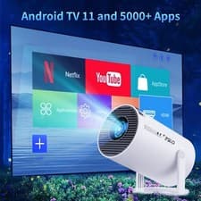 Projector Projector Home Theater 4K UHD WiFi Bluetooth Android TV