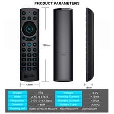 For Android TV Box/Stick Voice Remote 2.4GHz Bluetooth Wireless TV Remote Control