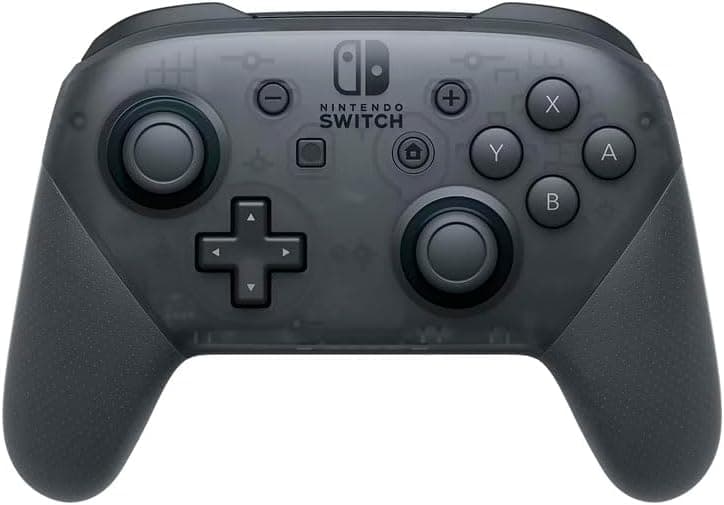 Nintendo, Controle Nintendo Switch, Pro, Sem Fio, Vibração HD, Controle de Movimento, Funcionalidade Amiibo Embutida, Cinza