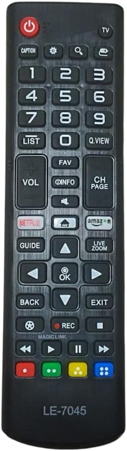 Controle Compatível TV Smart LG polegadas 32/43/49/50/55/65 Diversos Modelos 43UR7800/UR781C/LR6700 50UT8000/UT8050 55UT8000 32LR600B/32LR601