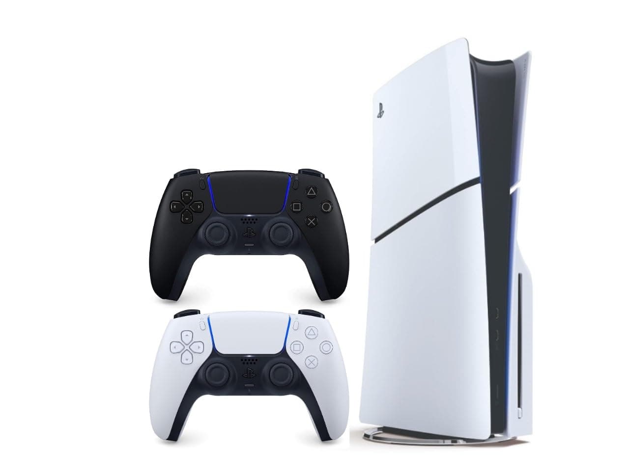 PlayStation Sony 5 Slim Disc Edition DualSense Wireless Controller Double Pack PS5 - KSA Version White and Black Controllers : Amazon.com.br: Games e Consoles