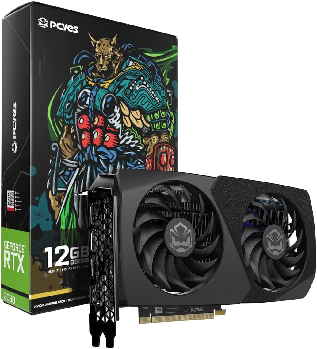 PCYES GPU NVIDIA GEFORCE RTX 3060 12GB GDDR6 192 BIT GRAFFITI PROJETO EDGE - PVRTX3060BL2F