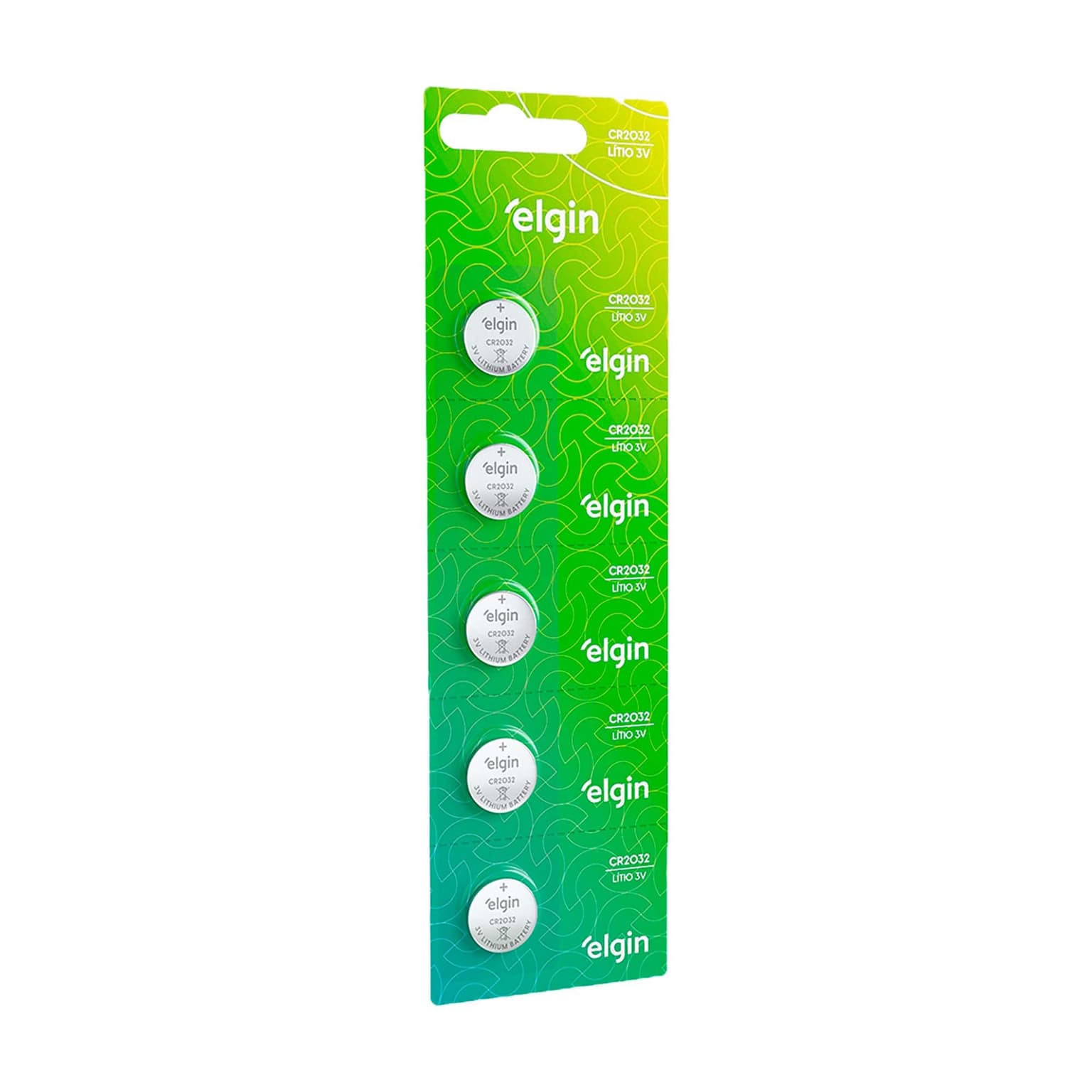 Bateria de L&iacute;tio CR2032 Cartela com 5 unidades 3v Elgin - Moeda | Amazon.com.br