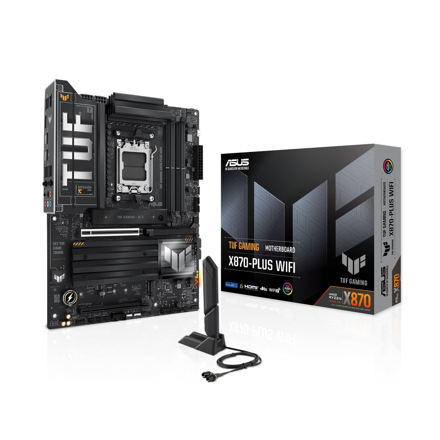 Placa M&atilde;e Asus TUF GAMING X870-PLUS WIFI7 (AM5/4xDDR5/HDMI/DisplayPort/M.2/USB 4) | Amazon.com.br