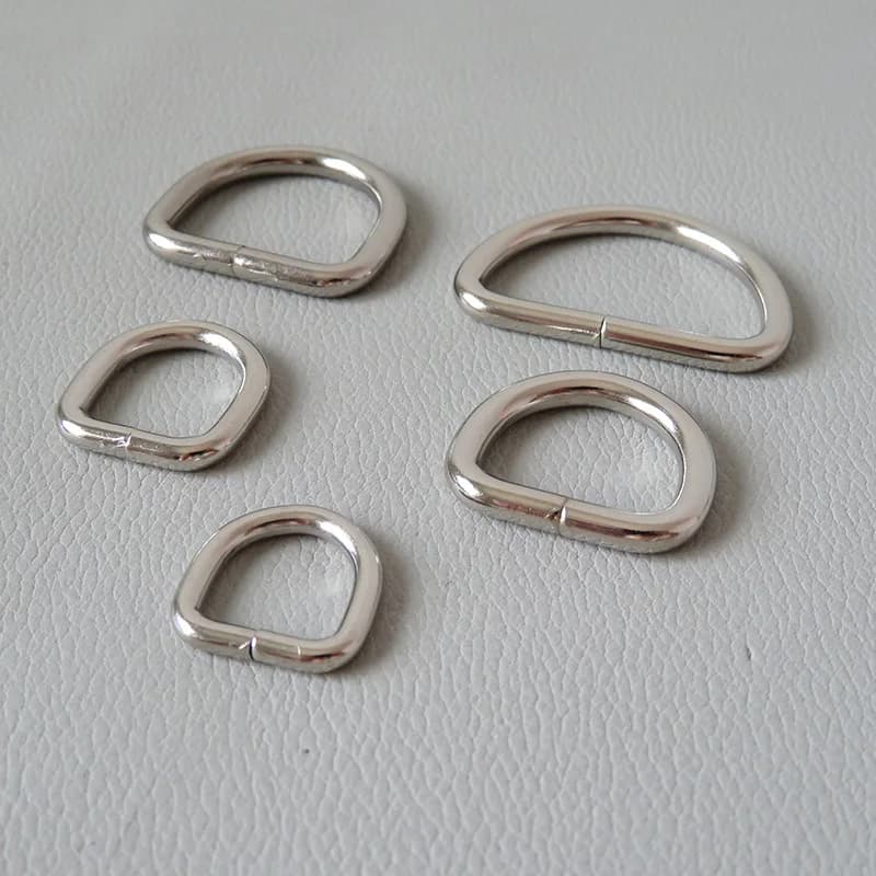 10mm 12mm 15mm 20mm 25mm 32mm metal d anéis fivela para saco mochila correias cinto pet gato cão colar fecho diy acessório de costura