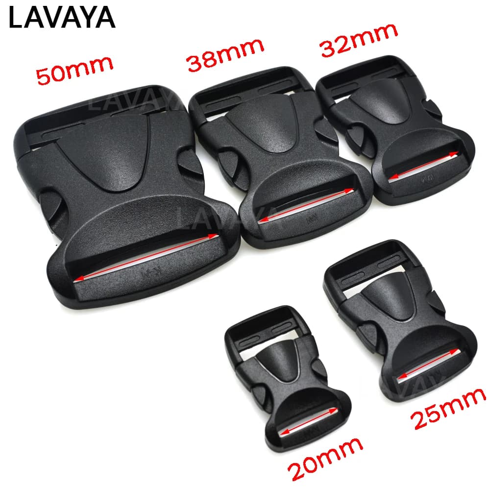 1 peça 20mm 25mm 32mm 38mm 50mm fivela de liberação lateral alças de mochila curvadas de plástico peças de bolsa