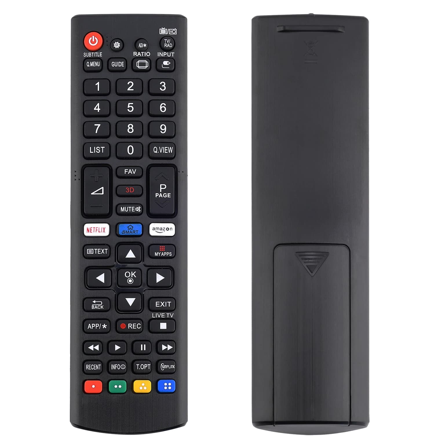 Controle remoto universal para todos os lg smart tv lcd led oled uhd hdtv plasma magia 3d 4k webos tvs akb75095307 akb75375604 akb75675