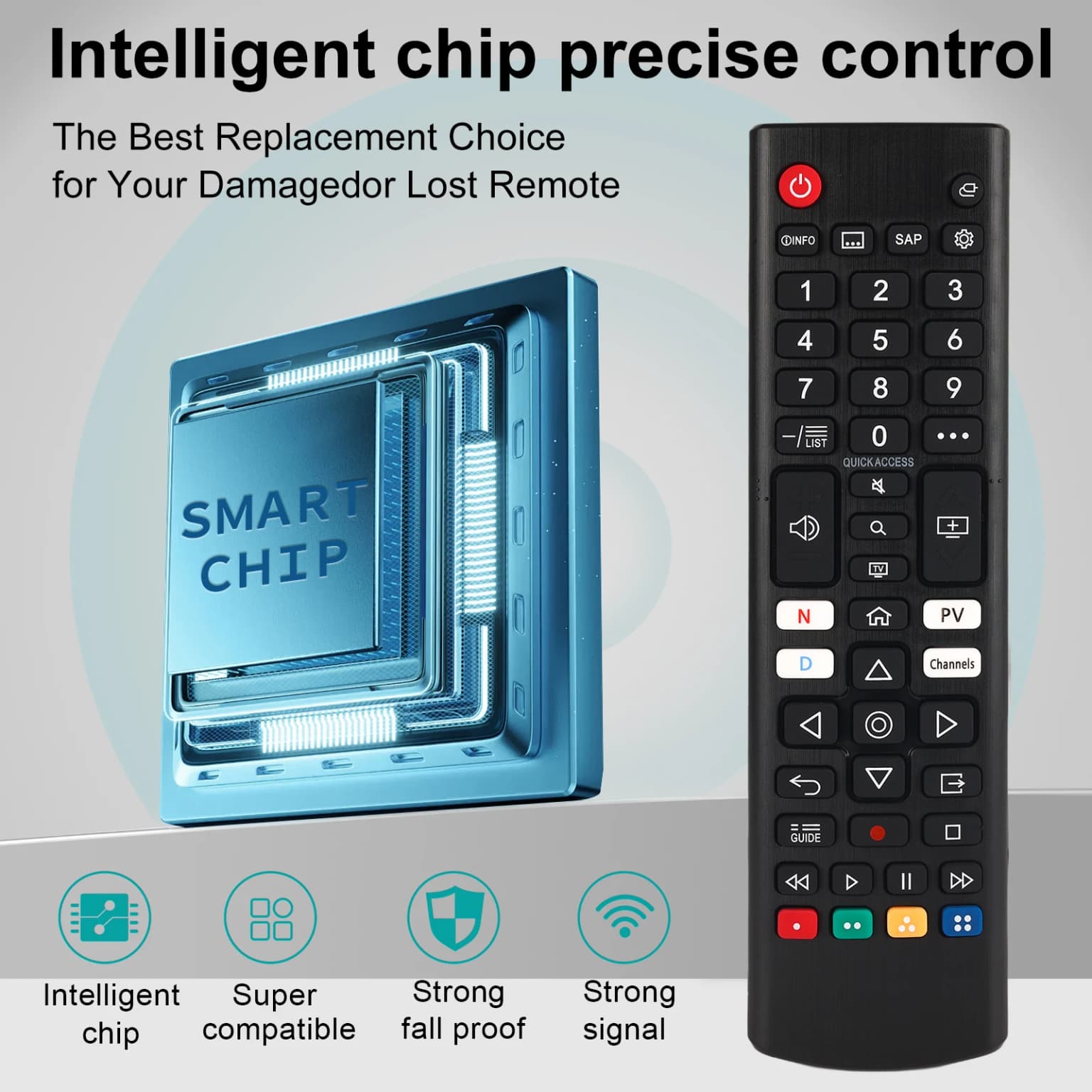 Controle Remoto Universal Substituto para Controle Remoto LG, Compatível com Todas as TVs LG LED OLED LCD Webos 4K 8K UHD HDR Smart