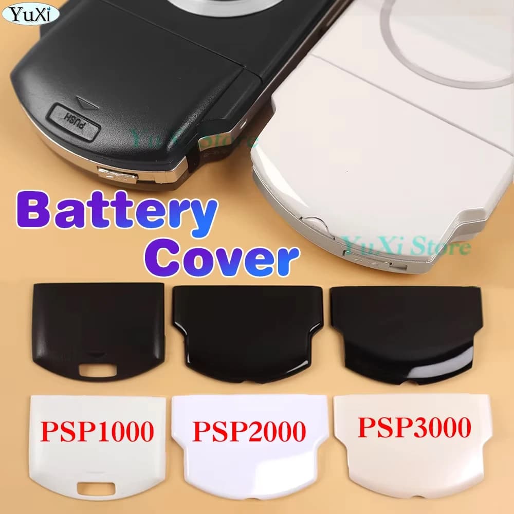 1pc bateria capa traseira caso para psp 3000 2000 1000 substituição tampa da porta traseira da bateria para psp1006 3006 2000 escudo protetor