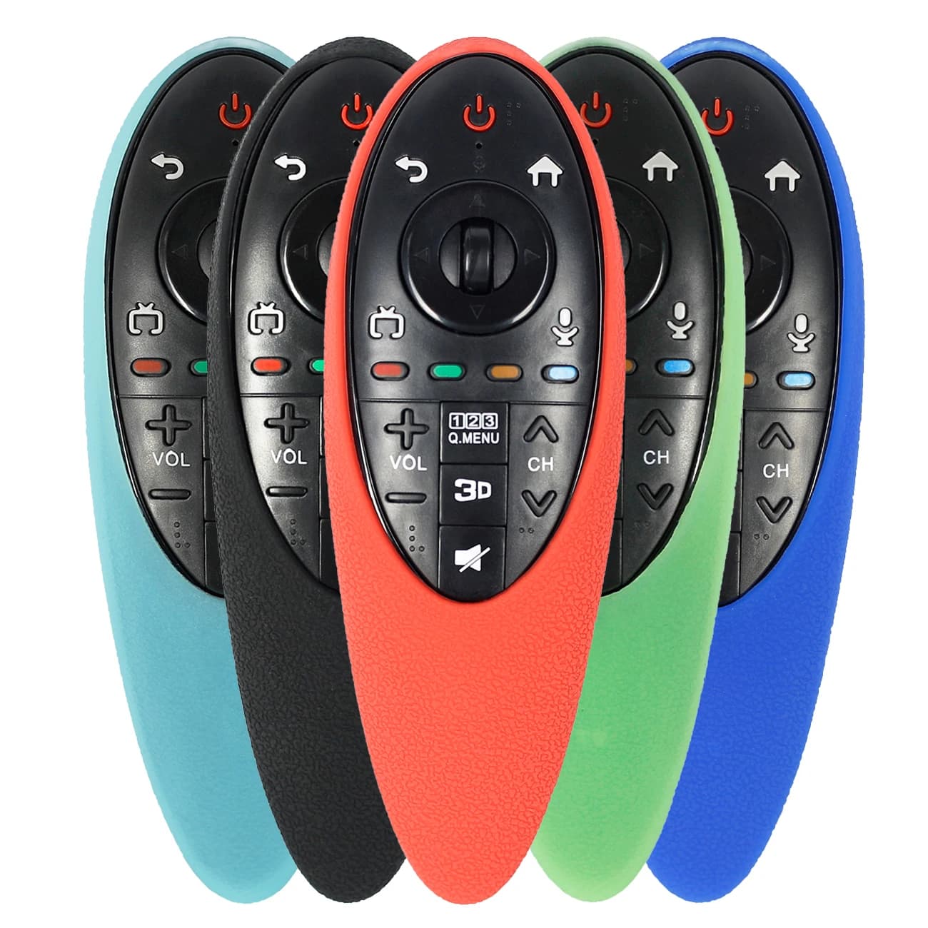 Capa protetora de silicone colorida adequada para AN-MR500G AN-MR500 Series Smart 3D TV Controle Remoto Capa