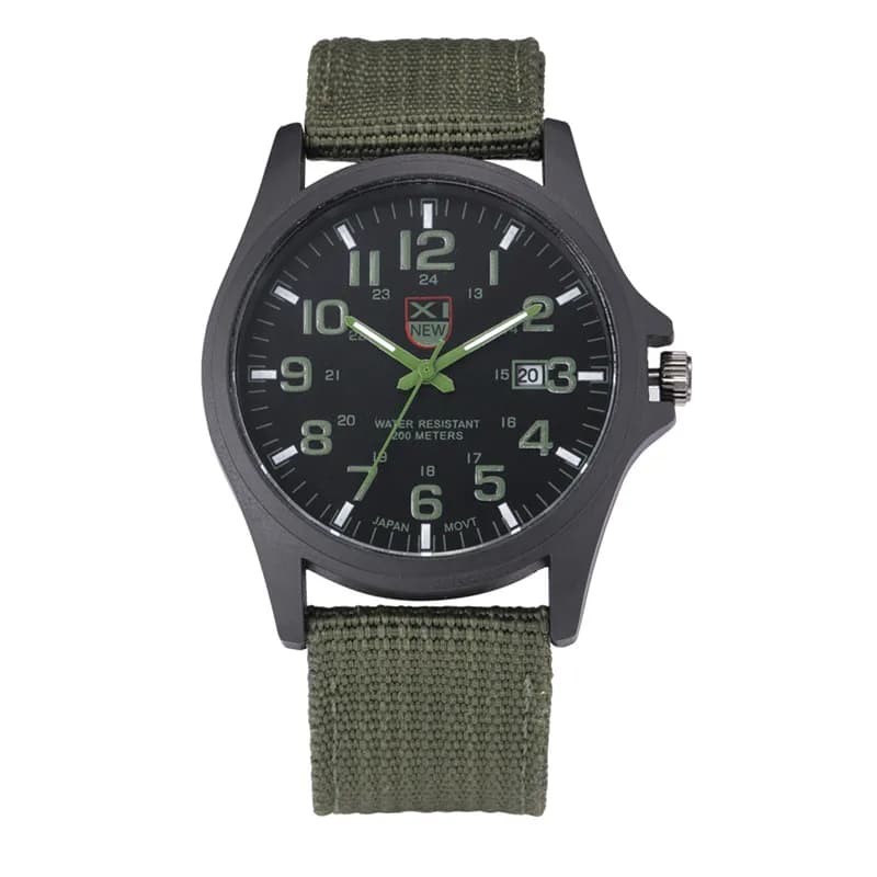 XINEW-relógios de marca masculina, moda barata, banda de nylon, esportes do exército, relógio de quartzo, Erkek Barato, Saat, 2024