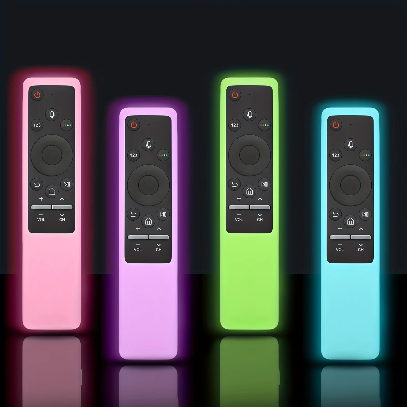 Capa protetora luminosa de silicone para controle remoto Samsung Smart TV série BN59
