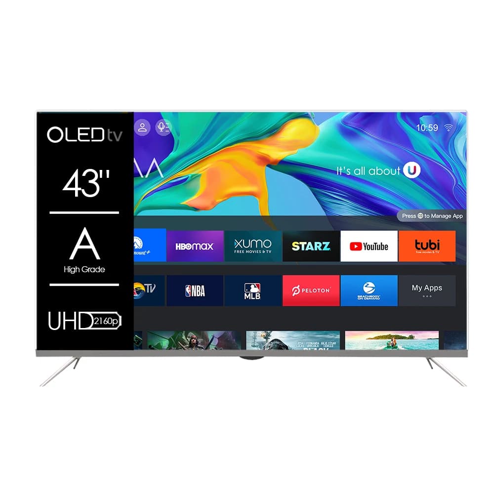 TV OLED 43 50 55 65 75 85 polegadas 4K UHD WebOS Google Android Smart TV sem moldura Ultra Fino LED Televisão OEM Fabricante