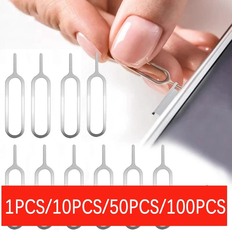 1-100 pces anti-perdido ejeção cartão sim ferramenta bandeja pino para iphone samsung universal cartões sim removedor bandeja ejetor pino chave ferramentas abertas