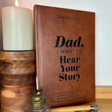 Dad, I Want to Hear Your Story: Father's Journal To Share Life Leather Notebooks