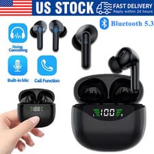 Bluetooth Earbuds Headset 5.3 Wireless Noise Cancelling TWS Trucker Waterproof