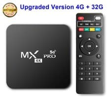 Smart TV Box Android Dual WIFI Quad Core 4K UHD Media Stream Player MX PRO4G/32G