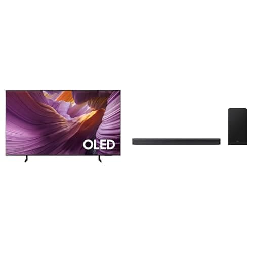 Samsung Vision AI TV 55" OLED 4K S85F 2025 + Soundbar B-Series HW-B450F 2.1 canais Suwoofer incluso 2028