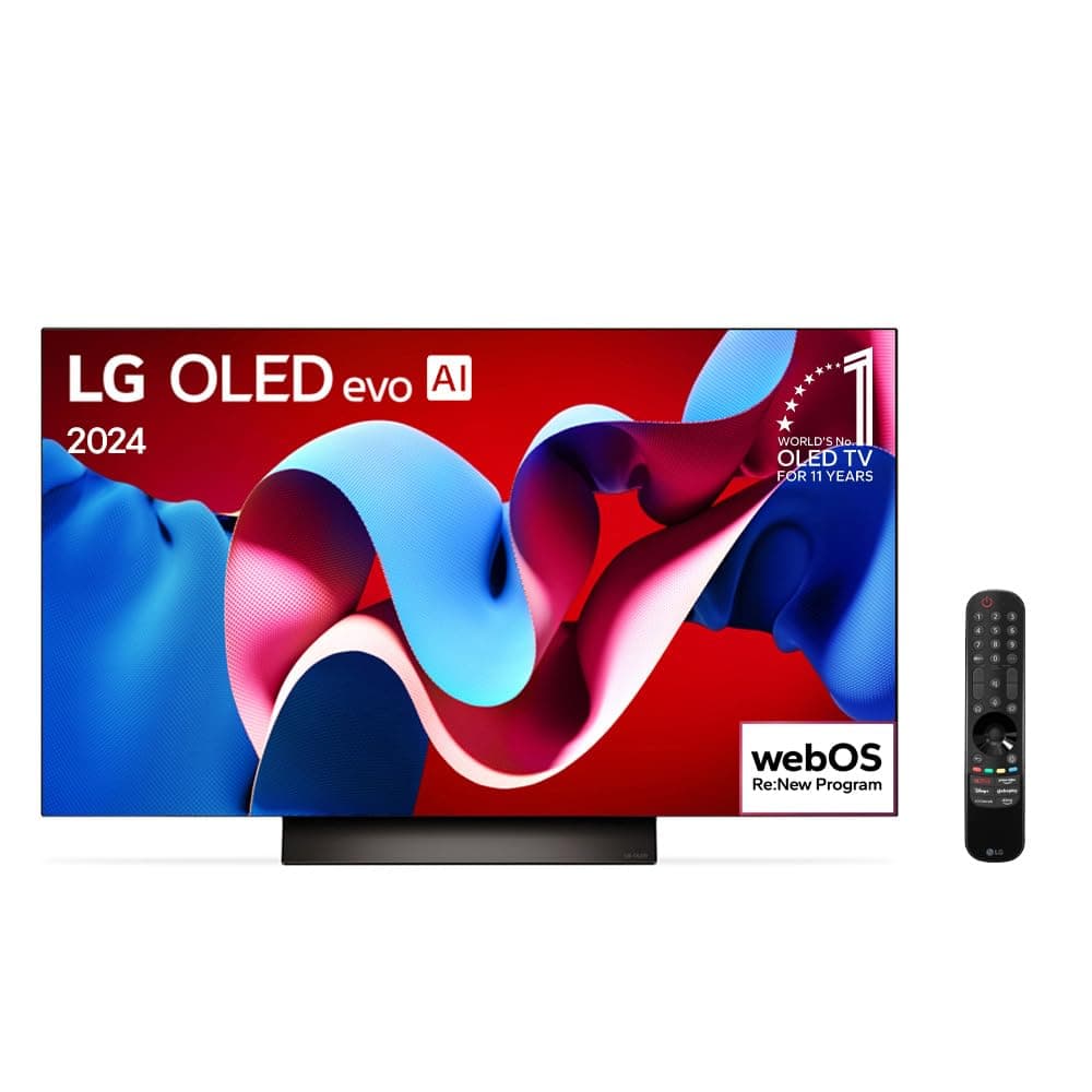Smart TV 4K 65" LG OLED evo OLED65C4 Processador α9 Ger7 AI Painel 144Hz Intensificador de Brilho Design Ultra Slim Dolby Vision Dolby Atmos