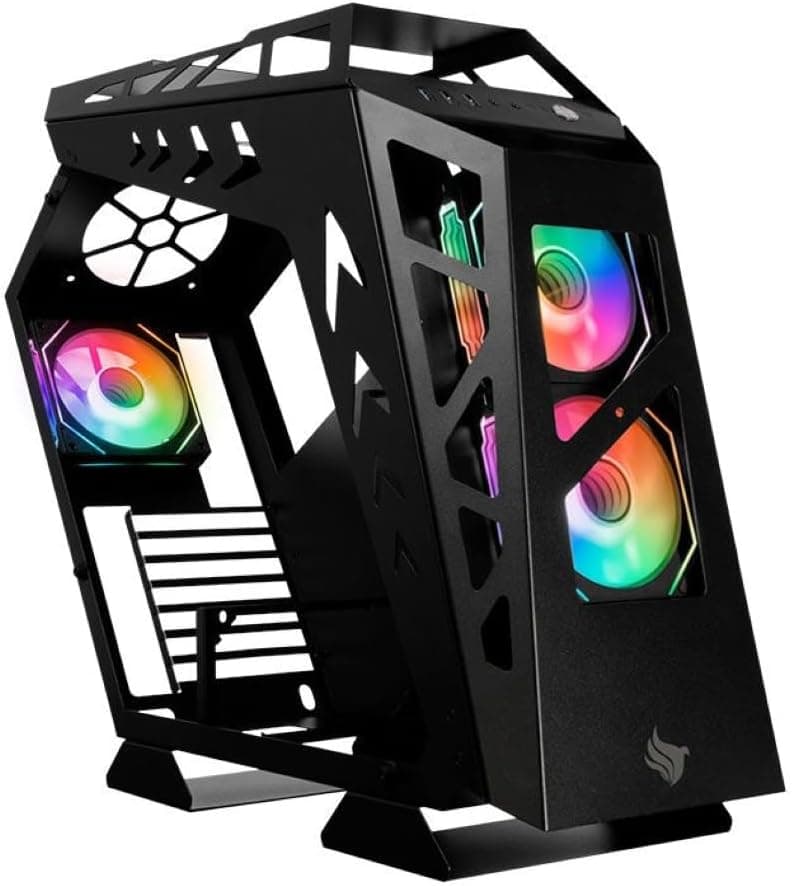 Gabinete Gamer Pichau Seraph | RGB | Mid-Tower | Lateral de Vidro | Com 3 Fans | Preto | PG-SER-BK3F
